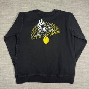 Dirtybird Records Sweatshirt Mens Medium Black EDM Techno Crewneck Pullover